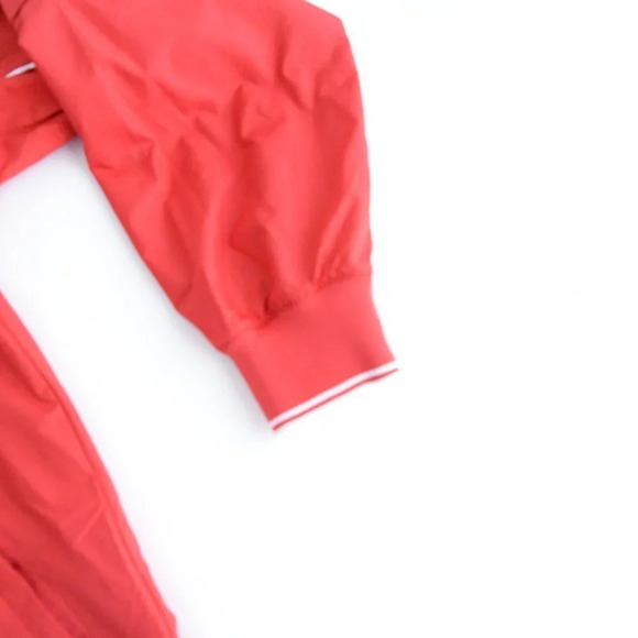 Antigua Red  Quarter Zip w Removable Sleeves Golf Windbreaker Size Medium - Picture 5 of 11